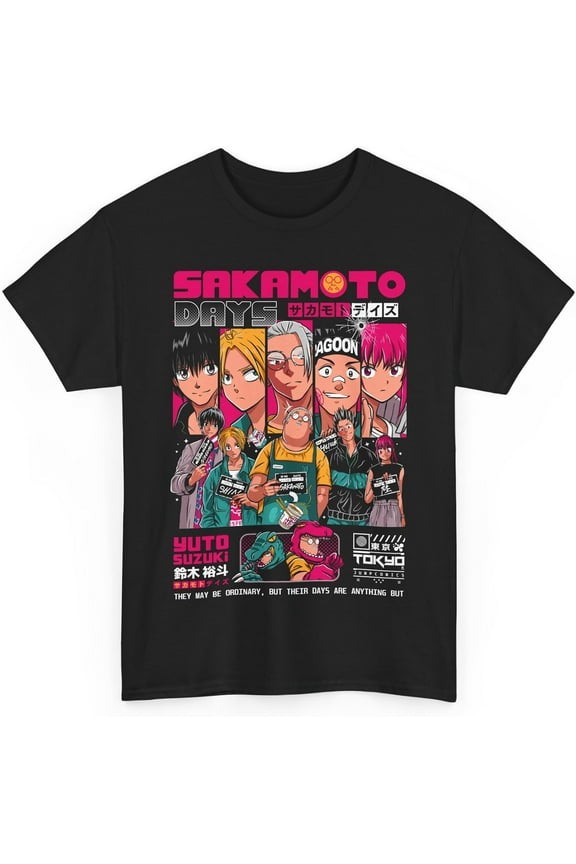 Anime Sakamoto Days Logo Taro Sakamoto Merch T-Shirt Merch Men Short Sleeve Women Funny Tee Unisex Harajuku Tops