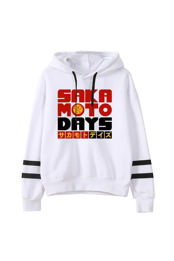 Anime Sakamoto Days Merch Hoodies Pocketless Parallel Bars Sleeve Sweatshirt Woman Man Clothes
