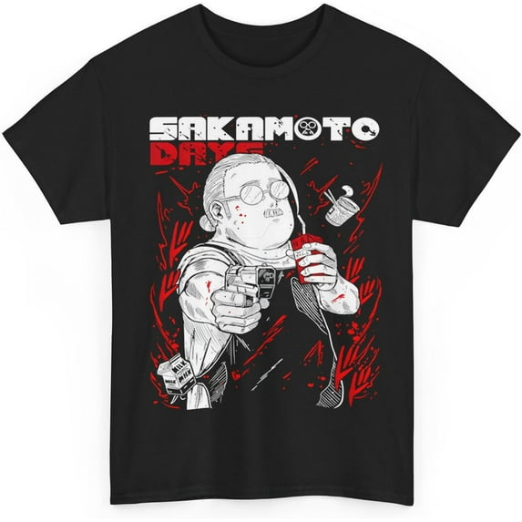 Anime Sakamoto Days Merch T-Shirt Casual Short Sleeved T Shirt Unisex Tee
