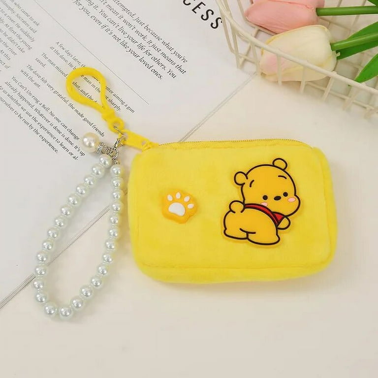 Anime Sanrio Coin Purse Plush Zipper Kuromi Hello Kitty Melody 