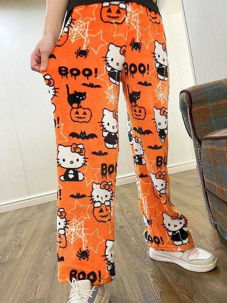 Anime Sanrio Hello Kitty Y2k Sanrio Pajamas Pants Women Pjs Halloween