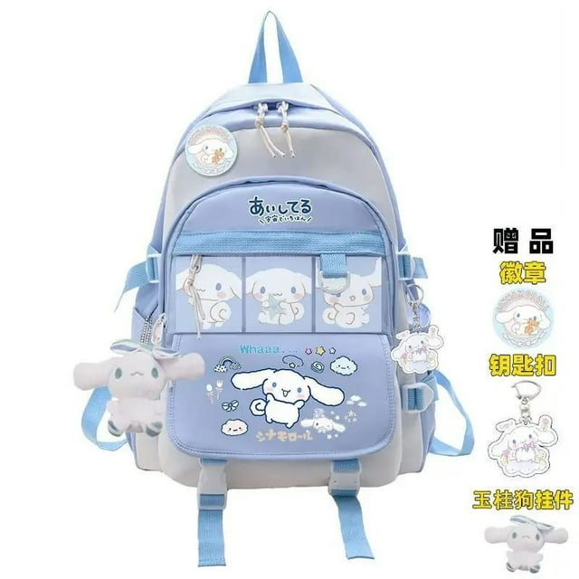 Anime Sanrio Plush Toy Cinnamoroll Backpack Children Girl Boy Black ...