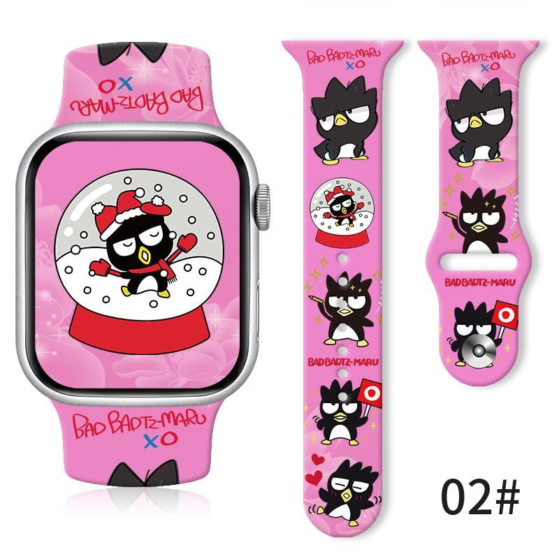 maru.mama ✨ Anime Sanrioed Pochacco Keroppi Badbadtz-Maru Silicone Strap