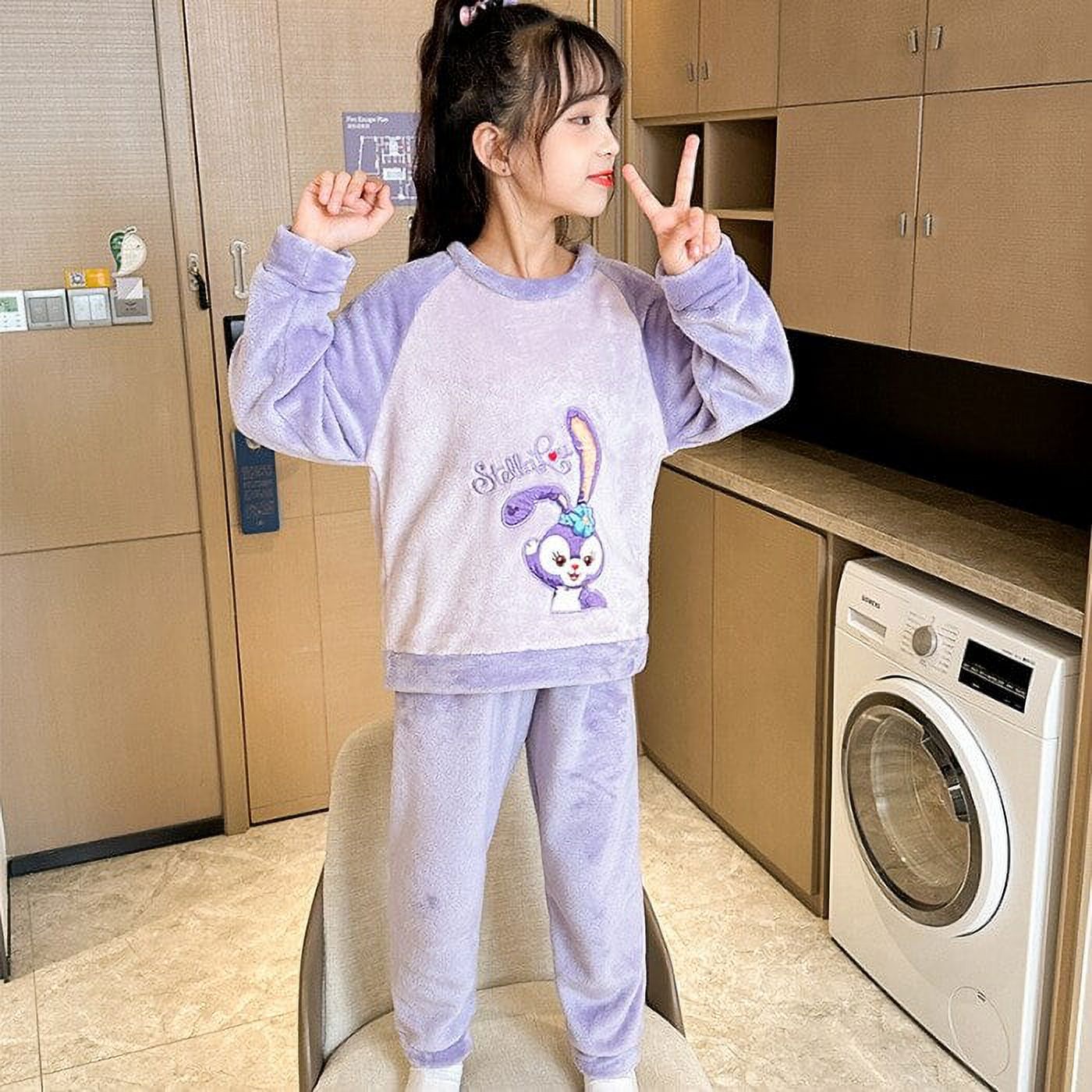 Anime Sanrios Children's Thermal Pajamas Cartoon Hellokittys Kuromi My