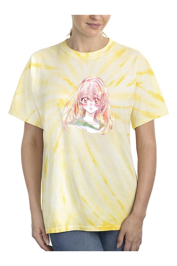Anime Schoolgirl In Surprise Tie Dye Cyclone Women -Image by Shutterstock, Female Large