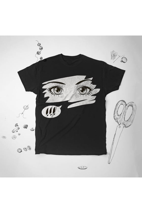 Anime Shirt Kawaii Graphic Cute Eye Illustration Girl Unisex Tee,for men and women up to 5XL