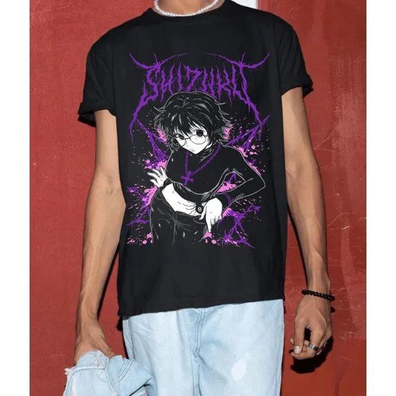 Anime Shizuku Murasaki Gon Killua Hunter Horr Black T Shirt Size S - 5XL