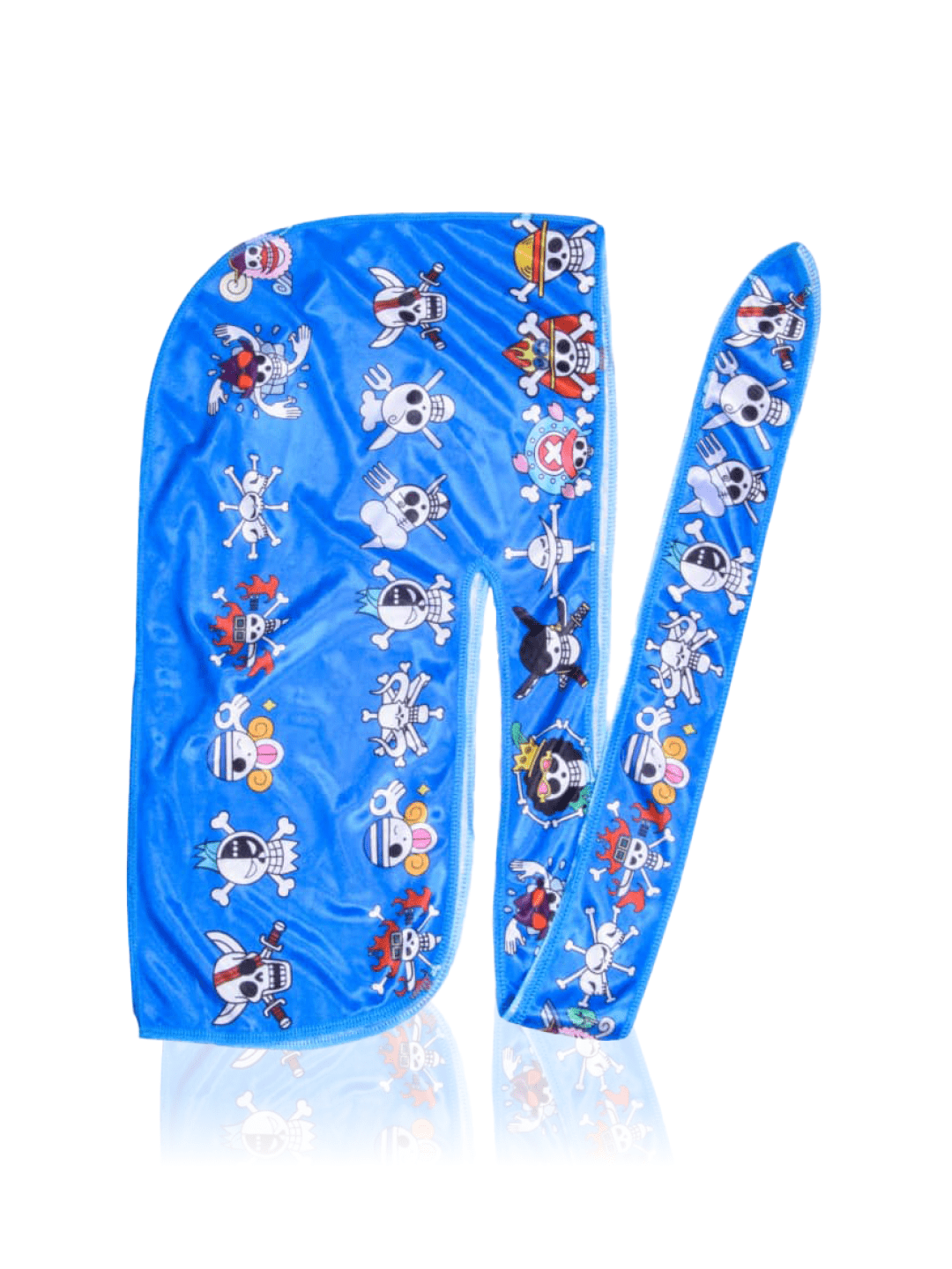 Anime Silk Durag Designer Art Durags for Men and Women with Long