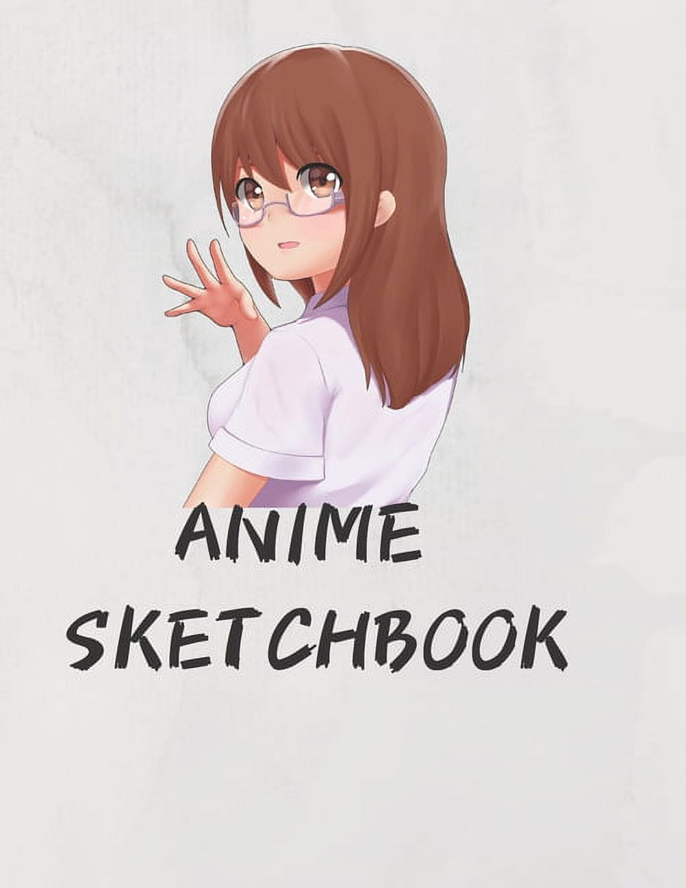  Sketchbook: anime manga cute sketch book
