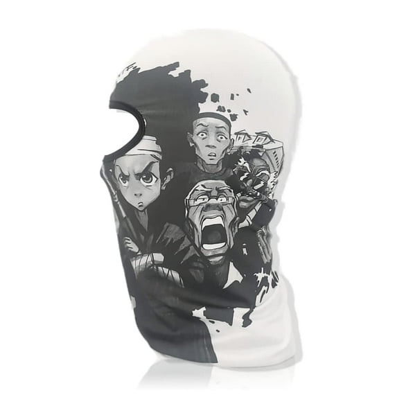 Anime-Inspired White Ski Mask – Full Face Balaclava for Men & Women – Windproof UV Protection Face Cover for Motorcycle, Winter, and Summer Outdoor Use