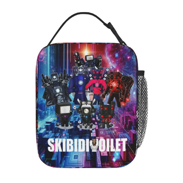 Anime Skibidi Toilet Lunch Bag Thermal Portable Lunch Box Insulated ...