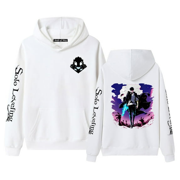 Anime Solo Leveling Hoodie Harajuku Pullover Tops Men Woman Jin Woo Sung Beru Sweatshirt