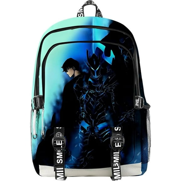 Anime Solo Leveling School Bag Backpack Teen Solo Game Leveling Daypack Laptop Bag 3D Printing Bookbag Bag Laptop Backpacks