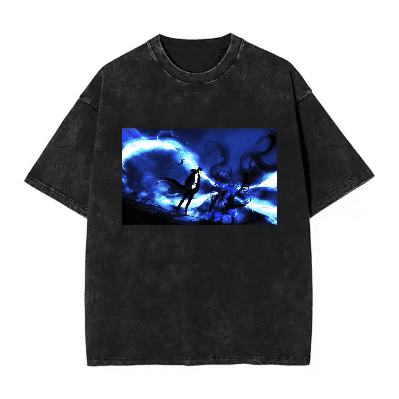Solo Leveling T-Shirt Unisex Short Sleeve Crew Neck Cotton Tee Cosplay Sung Jinwoo Plus New Anime Merch