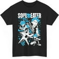 thumbnail image 1 of Anime Soul Eater T-Shirt, Maka Albarn, Death The Kid, Black Star, Short Sleeve Unisex Tee, 1 of 4