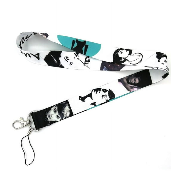 Anime Source Audrey Hepburn Vintage Hollywood Actress Commemorative Lanyard Keychain Id Badge Holder