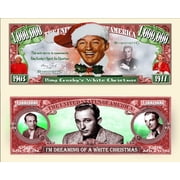 Anime Source Bing Crosbys White Christmas Dreaming of a White Christmas Musician Singer Commemorative Novelty Million Bill With Semi Rigid Protector