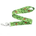 thumbnail image 1 of Anime Source Cartoon Design Cactus With Eyes Green Plant Lanyard Keychain ID Badge Holder, 1 of 6
