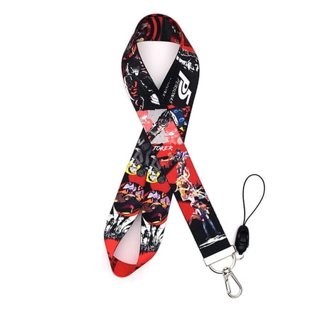 Anime Source Gamer Persona 5 Lanyard Megami Tensei Joker Lanyard ID Badge Holder Keychain Anime