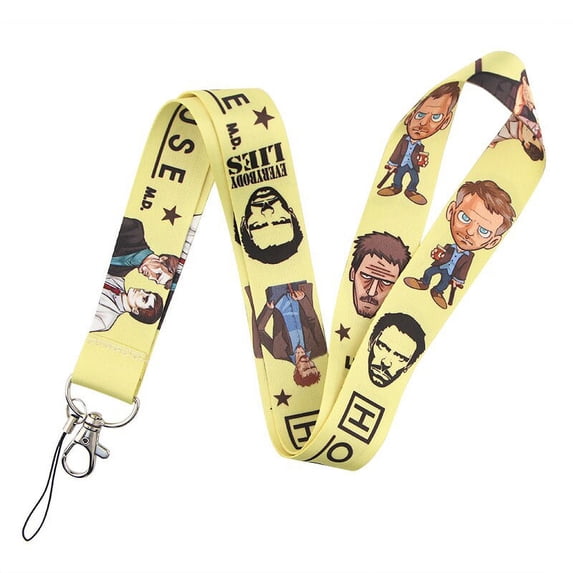 Anime Source House Television Drama Series Doctor M.D. Yellow Lanyard Keychain ID Badge Holder