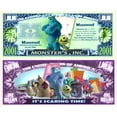 thumbnail image 1 of Anime Source Monsters, Inc. Animated Film Sullivan Monster Commemorative Novelty Million Bill with Semi Rigid Protector, 1 of 1