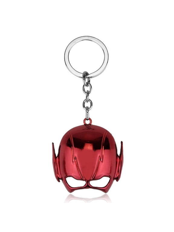The Flash Comic Book Super Hero Red Mask Keychain Metal DC