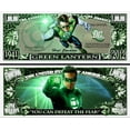 thumbnail image 1 of Anime Source The Green Lantern Comic Character Justice League Commemorative Novelty Million Bill with Semi Rigid Protector, 1 of 1