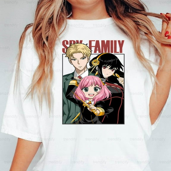 Anime Spy X Family Characters V5 Loid Anya Yor Forger Fan Art Unisex T-Shirt Unisex, up to 5XL
