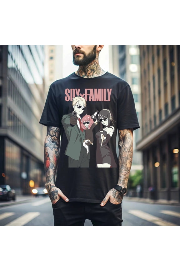 Anime Spy X Family Forger Loid Yor Anya Bond Espionage Comedy T-shirt