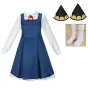 Anime Spy x Family Cosplay Anya Dress Adult Anya Forger Uniform Dress Set Halloween Party