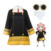 Anime Spy x Family Cosplay Anya Forger Costume Uniform Dress Suit Halloween Party Outfit for Girls 3-12 Years