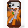 Anime-Style Woman with Orange and Brown Tough Phone Case for Apple ...