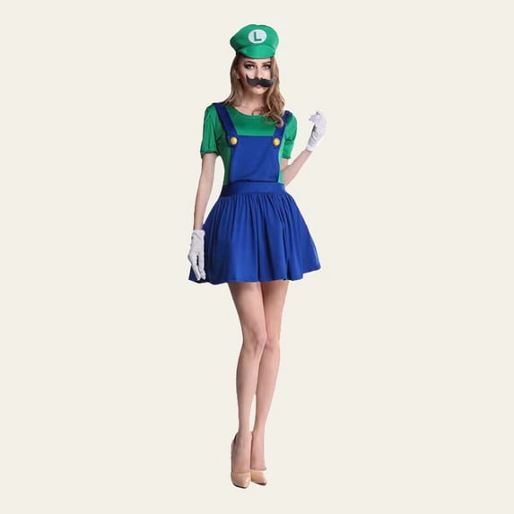 Anime Super Bros Cosplay Costume Brothers Halloween Role Play Costume for Movie Fans Christmas Great Gifts, Halloween Fancy Dress Costume, Brothers Classic Cosplay Outfits