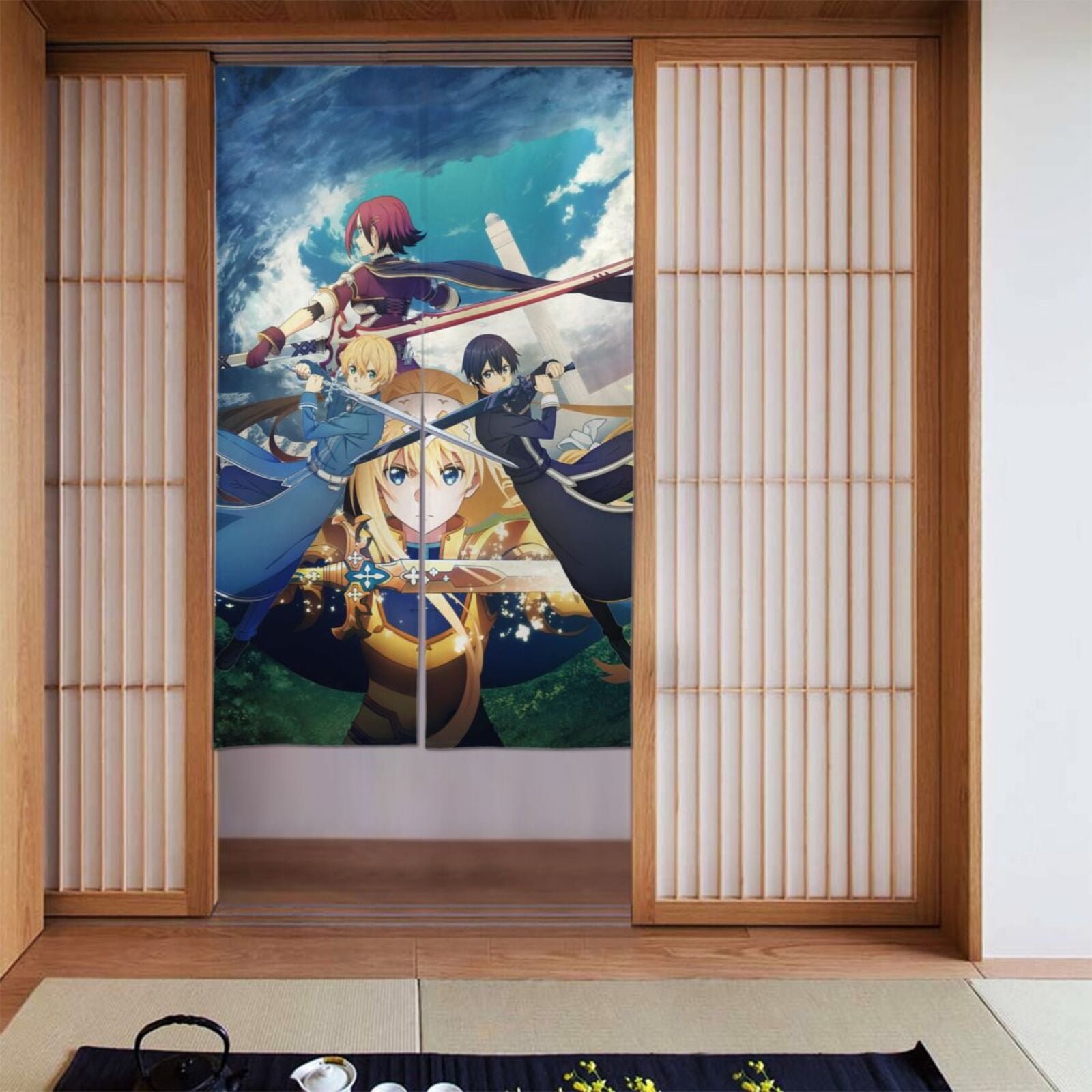Anime Sword Art Online Door Curtain Room Decor Partition Curtain ...