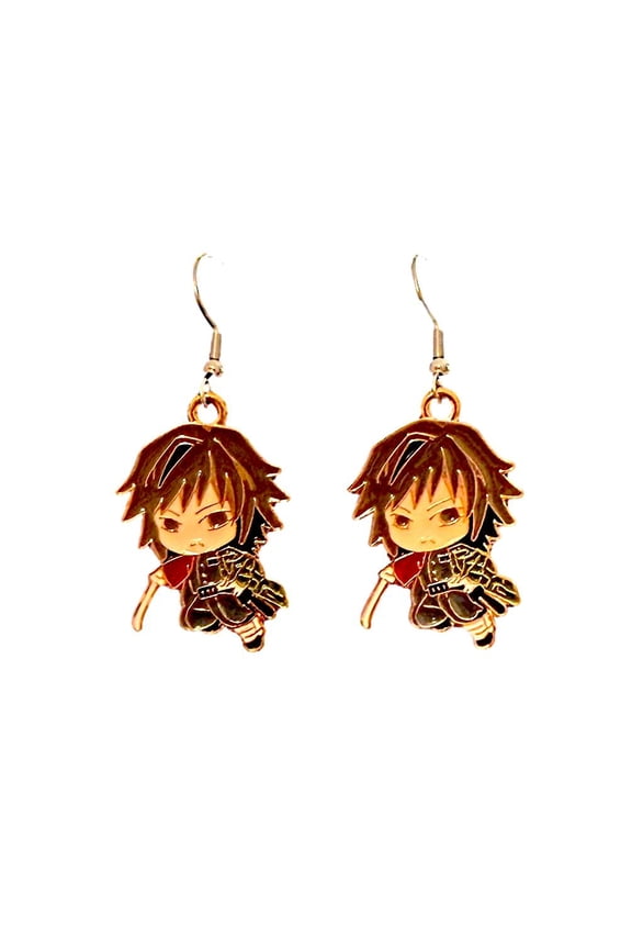 Anime TV Character  Earrings Enamel Finish French Wire Dangle