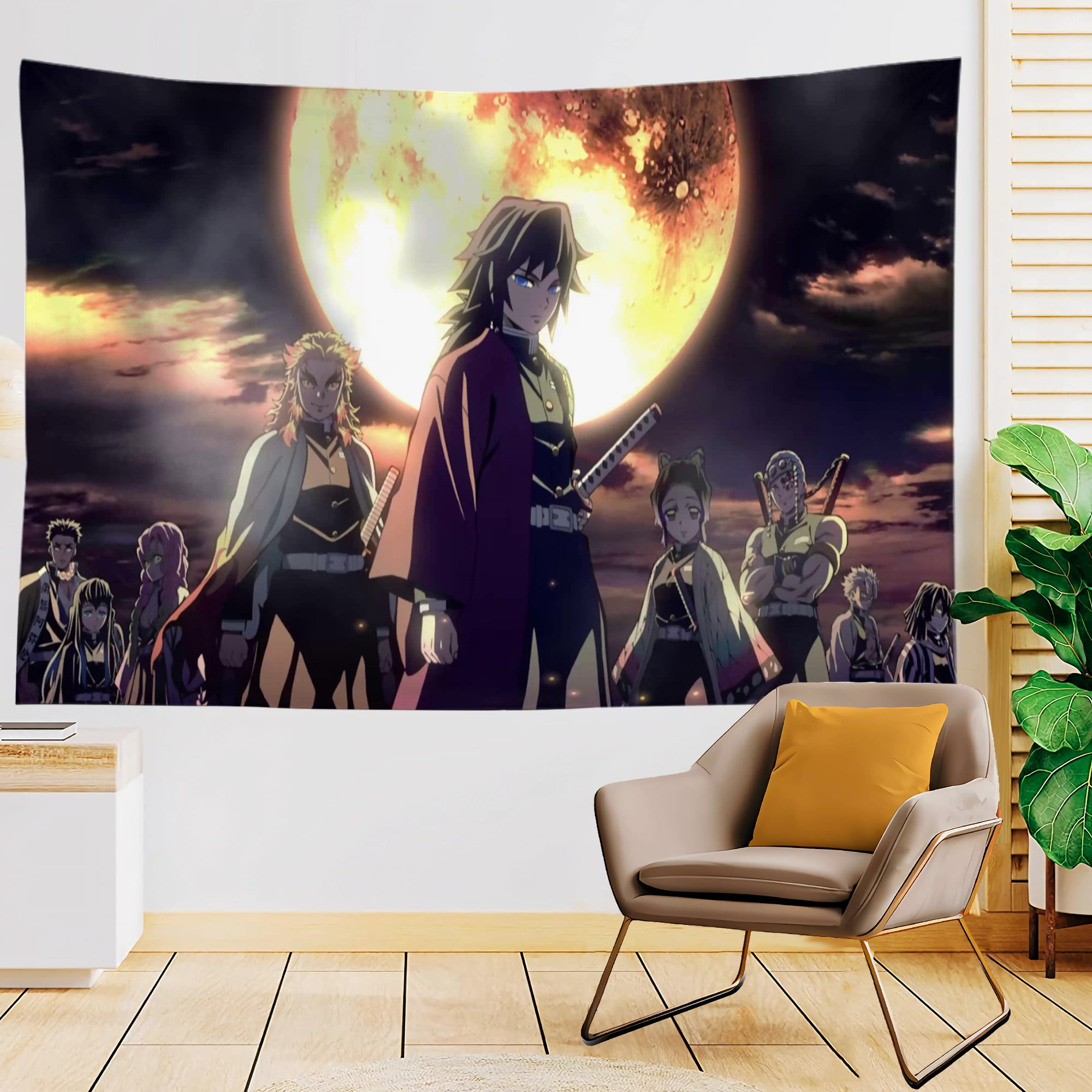 Anime Tanjirou Nezuko Zenitsu Tapestry Exquisite Background for