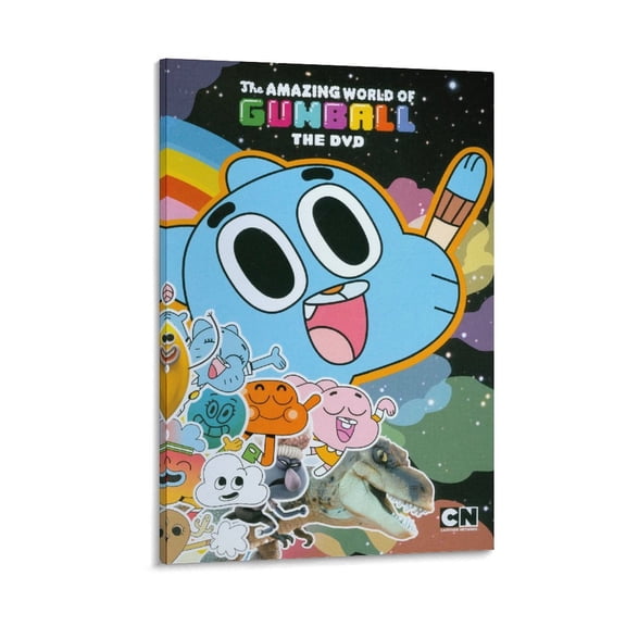 Anime The Amazing World of Gumball Poster Art Poster Canvas Painting Decor Wall Print Photo Gifts Home Modern Decorative Posters 16x24inch(40x60cm)
