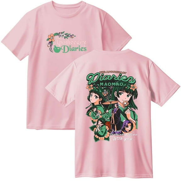 Anime The Apothecary Diaries Maomao Merch Cotton T-Shirt Women Men Casual Crewneck Short Sleeve Tee