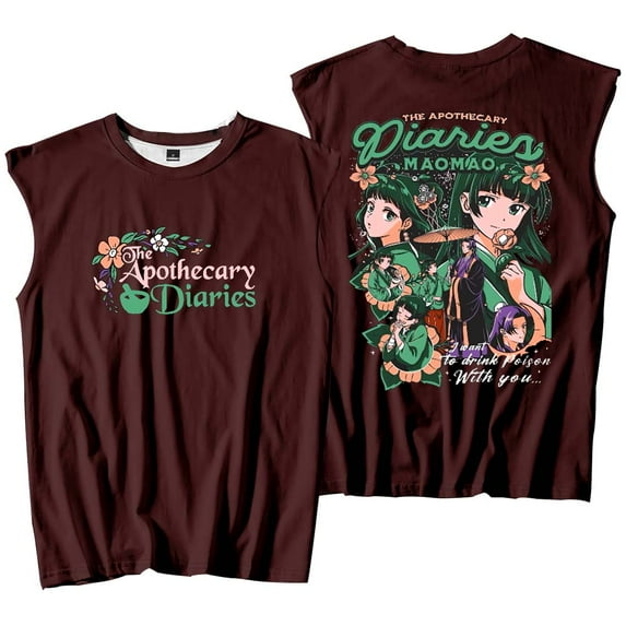 Anime The Apothecary Diaries Maomao Merch Tank Tops Sleeveless Sport Vest Women Men Outdoor Sportwear