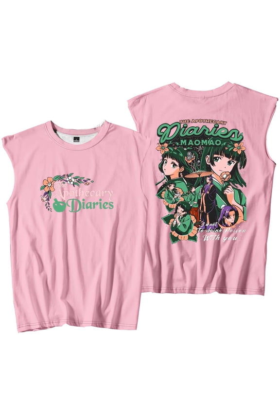 Anime The Apothecary Diaries Maomao Merch Tank Tops Sleeveless Sport Vest Women Men Outdoor Sportwear