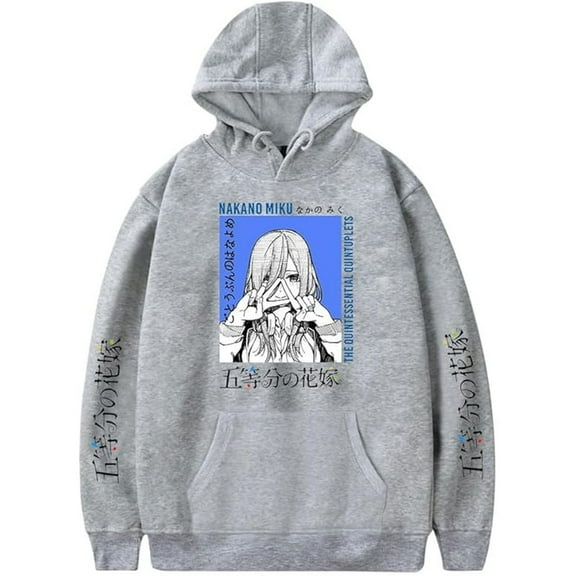Anime The Quintessential Quintuplets Hoodie Fashionable Casual Pattern Anime Print Pullover Unisex Sweatshirt