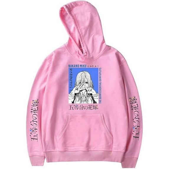 Anime The Quintessential Quintuplets Hoodie Fashionable Casual Pattern Anime Print Pullover Unisex Sweatshirt