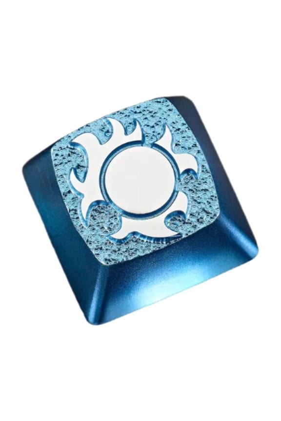 Anime Themed Metal Keycap Set with Transparent Effects,Collection for Custom Mechanical Keyboards,OEM R4 Height, Artisan Gaming Accessories