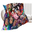 Anime Throw Blanket Gravity Drop Game Digital Blanket Warm Plush