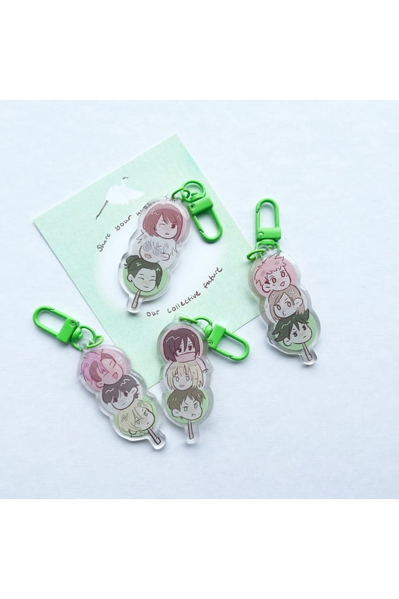 Anime Trios Dango Key Chains AOT JJK Banana Fish (1 keychain)