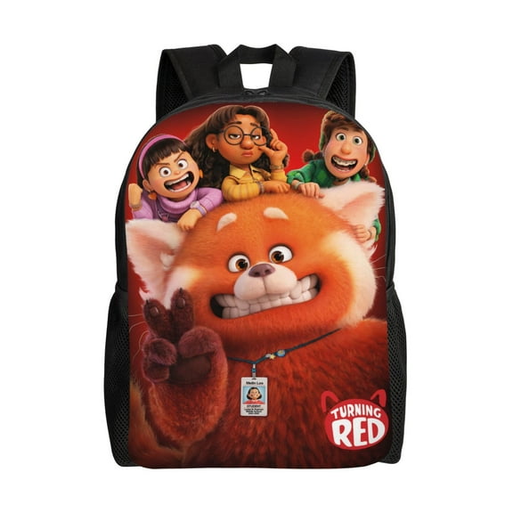 Anime Turning Red Unisex Backpacks Large Capacity Travel Backpack Book Bag Laptop Bag Lightweight School Unisex Casual Daypacks Gife