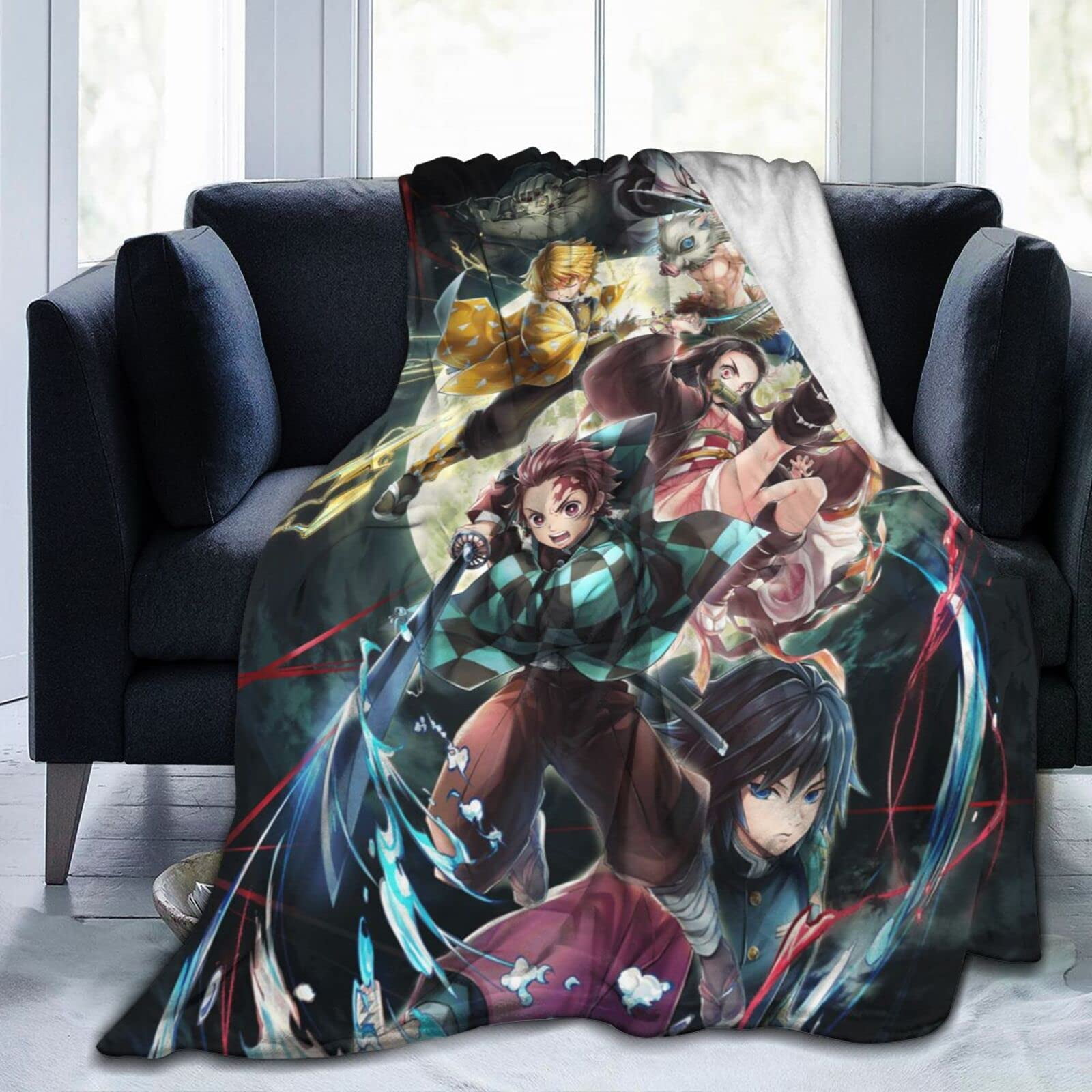 Anime Ultra Soft Throw Blanket Cozy Warm Flannel Blankets for Sofa