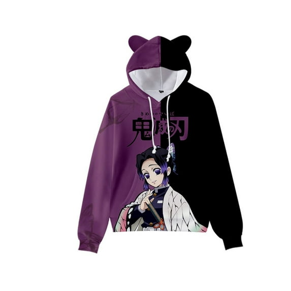 Anime Unisex Demon Slayer Hoodies 3D Printed Cosplay Cute Sweatshirt for Men Women -XXL