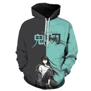 Anime Unisex Demon Slayer Hoodies Men Women 3D Printed Sport Sweatshirt -3XL