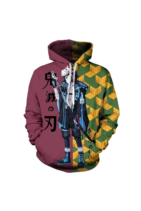 Anime Unisex Demon Slayer Hoodies Men Women 3D Printed Sport Sweatshirt -4XL